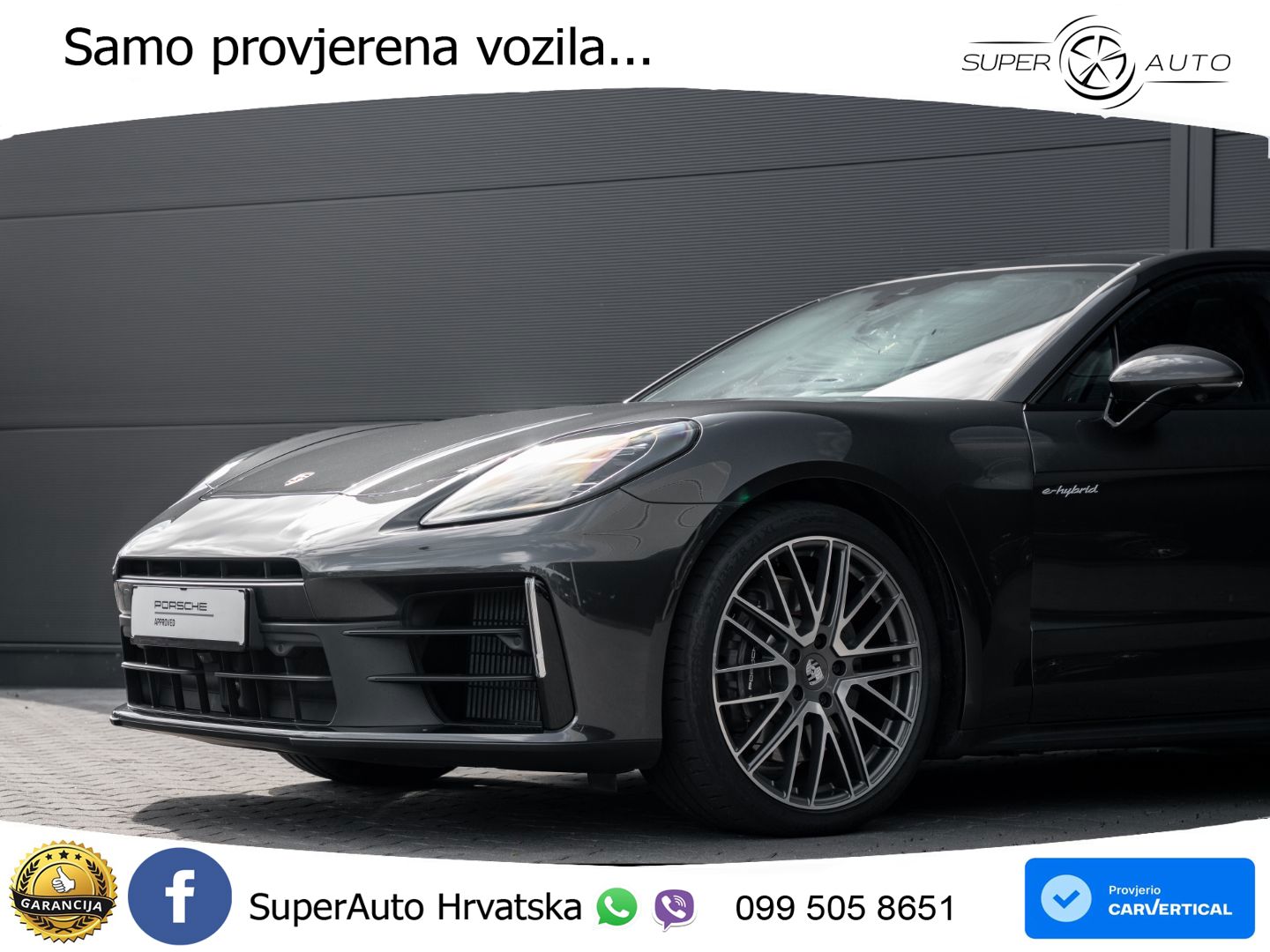 Porsche Panamera 4 2.9 V6 (470 KS) E-Hybrid PDK ACC+HEAD+4xGR SJED+360+PANO