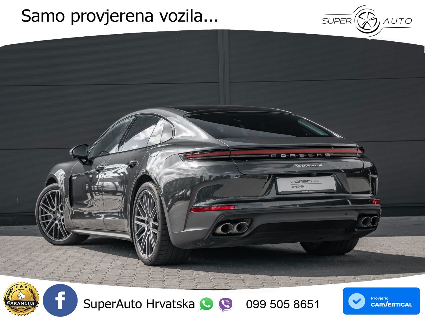 Porsche Panamera 4 2.9 V6 (470 KS) E-Hybrid PDK ACC+HEAD+4xGR SJED+360+PANO