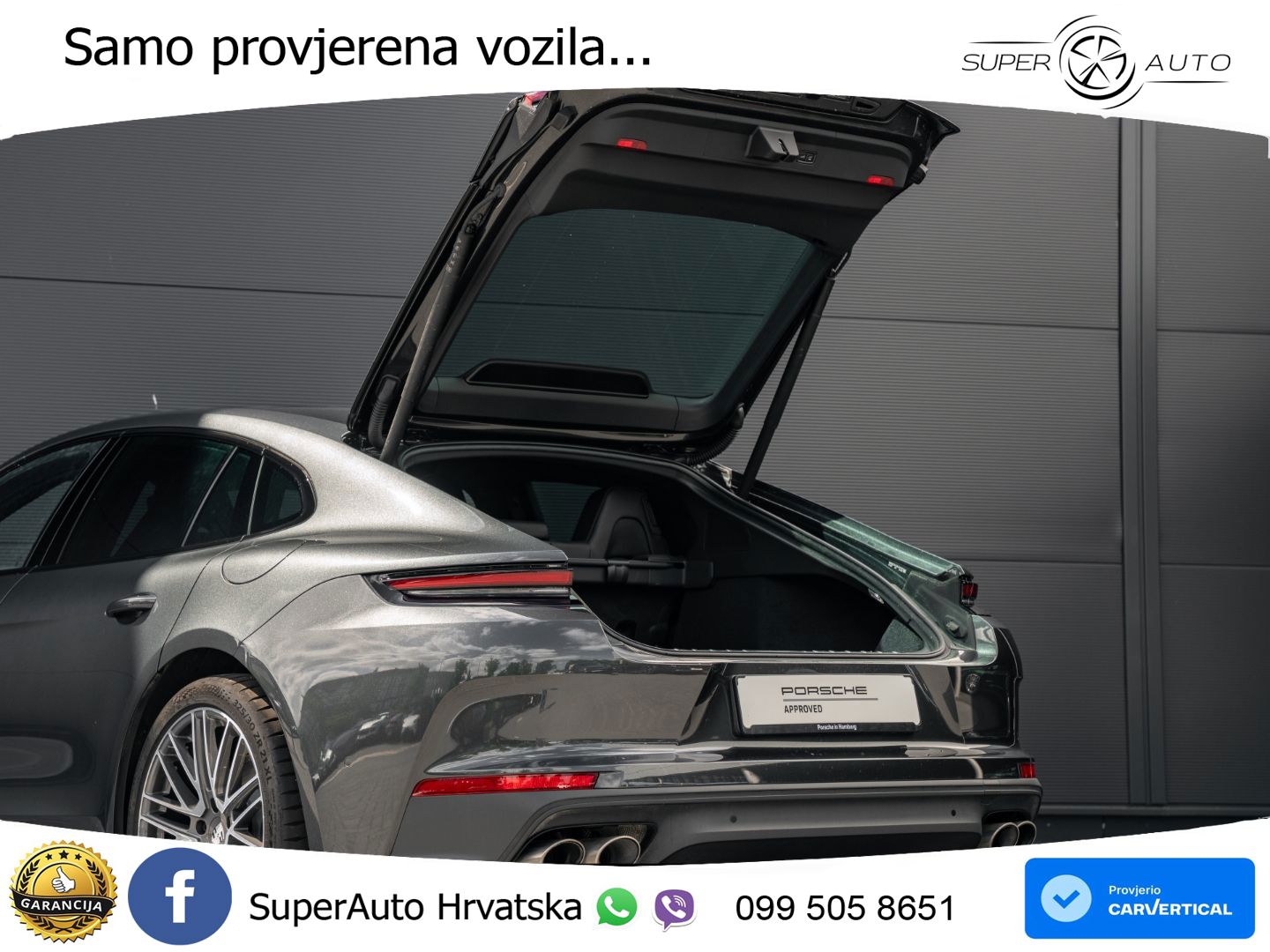 Porsche Panamera 4 2.9 V6 (470 KS) E-Hybrid PDK ACC+HEAD+4xGR SJED+360+PANO