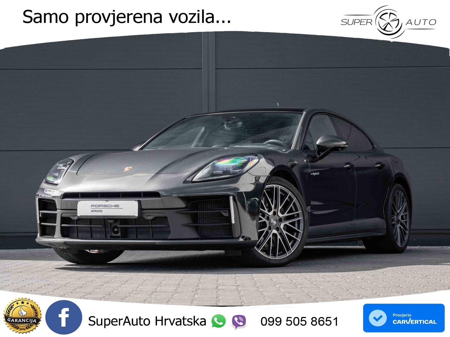 Porsche Panamera 4 2.9 V6 (470 KS) E-Hybrid PDK ACC+HEAD+4xGR SJED+360+PANO