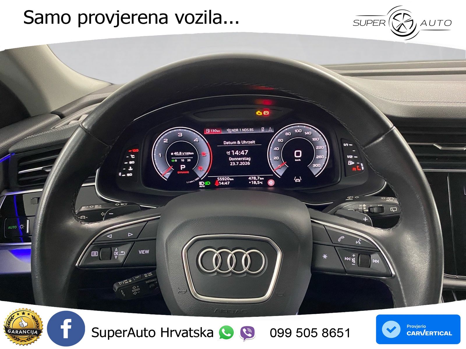 Audi Q8 50 TDI V6 (286 KS) quattro Tiptronic