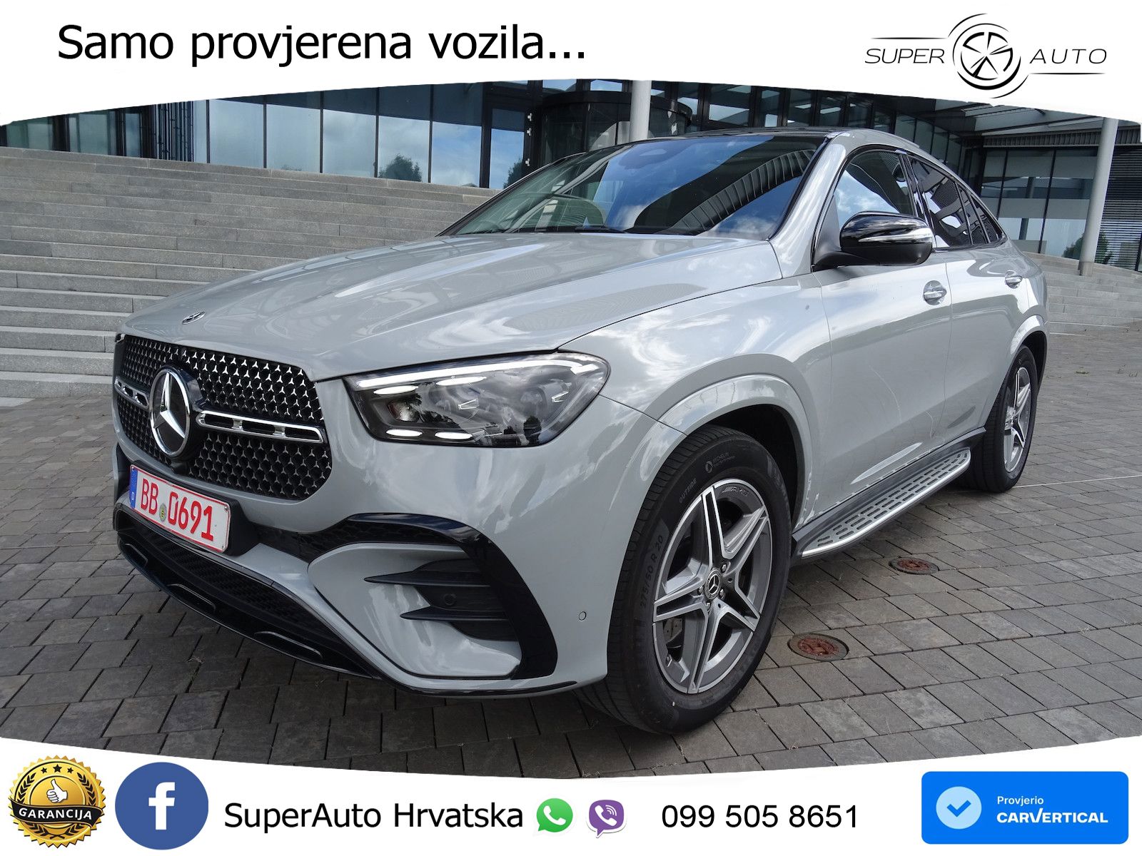Mercedes GLE Coupe 300d (269 ks) EQ Boost 4MATIC 9G-TRONIC AMG LED+GR SJED+ACC