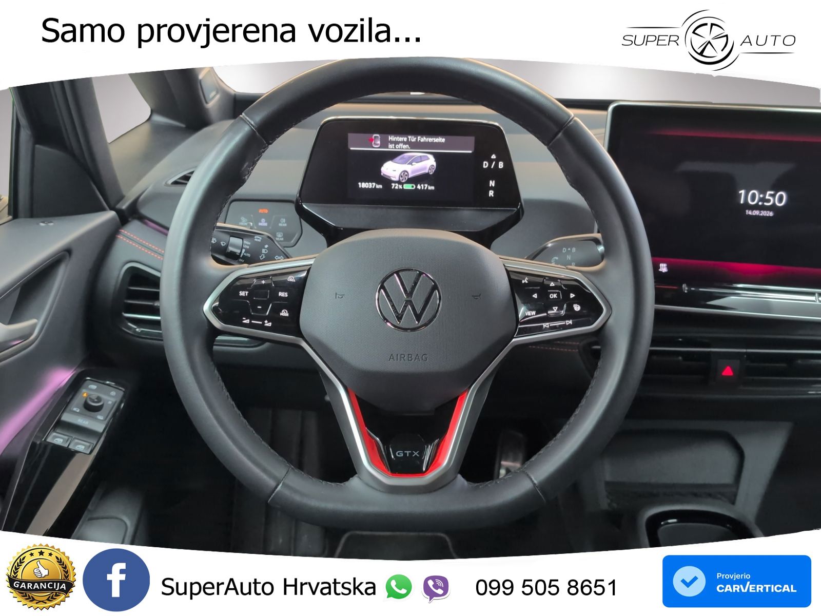Volkswagen ID.3 GTX 84 kWh (286 KS) LED+GR SJED+ACC