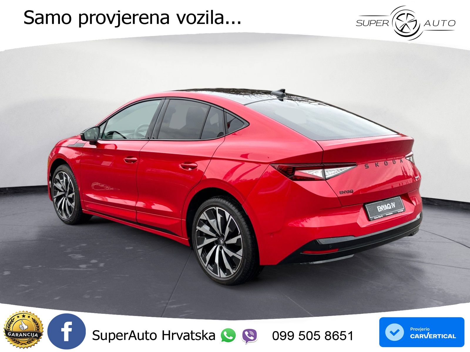 Škoda Enyaq Coupe iV 85 82 kWh (286 KS) SportLine LED+GR SJED+ACC
