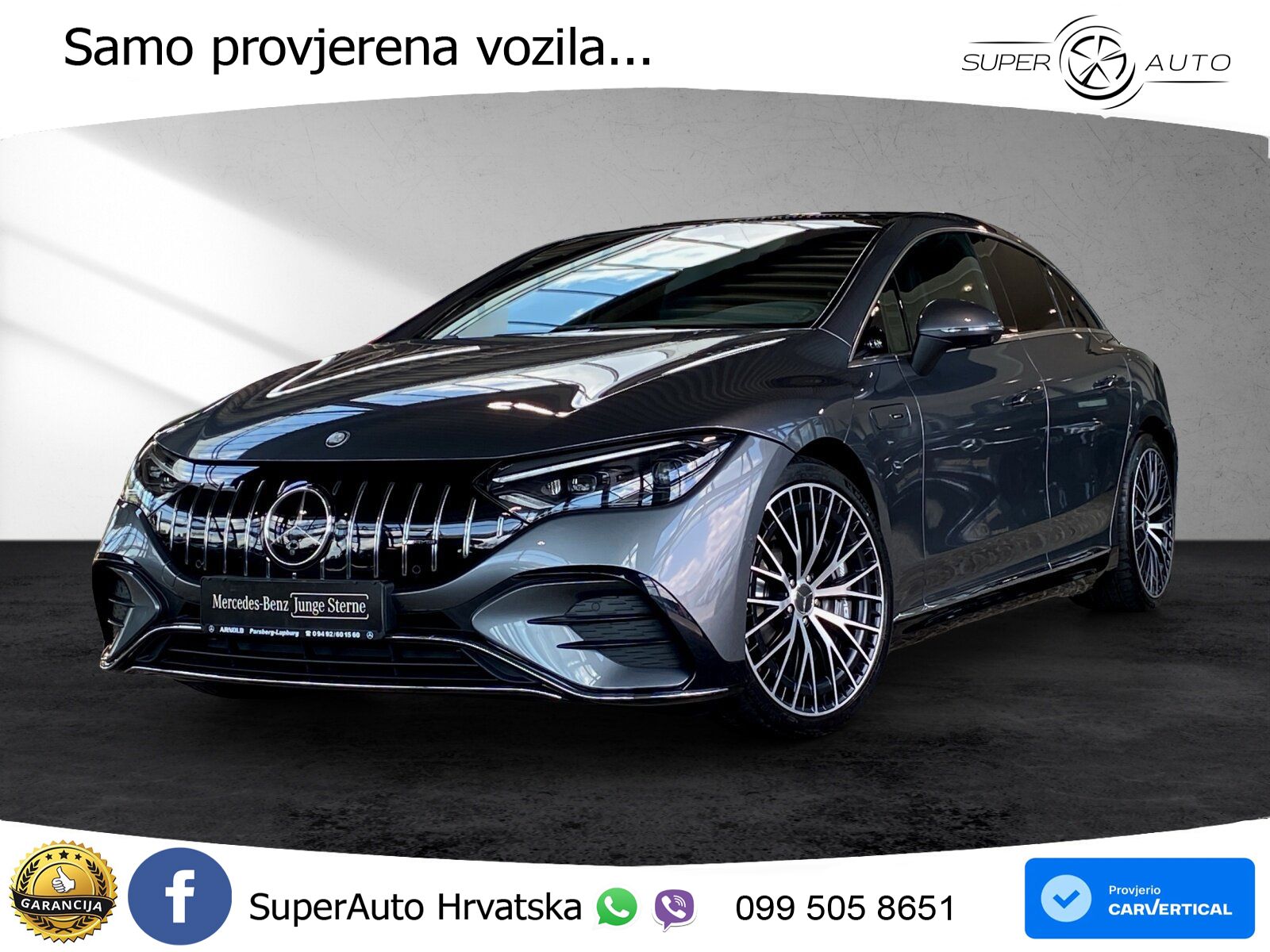 Mercedes EQE AMG 43 100 kWh (476 KS) 4MATIC ZRAČNI+ACC+GR SJED+KAM+PANO