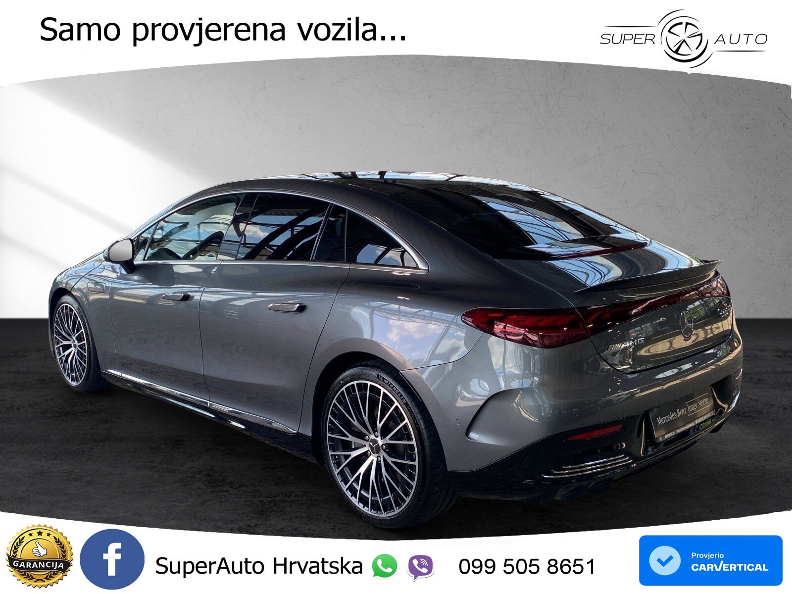 Mercedes EQE AMG 43 100 kWh (476 KS) 4MATIC ZRAČNI+ACC+GR SJED+KAM+PANO