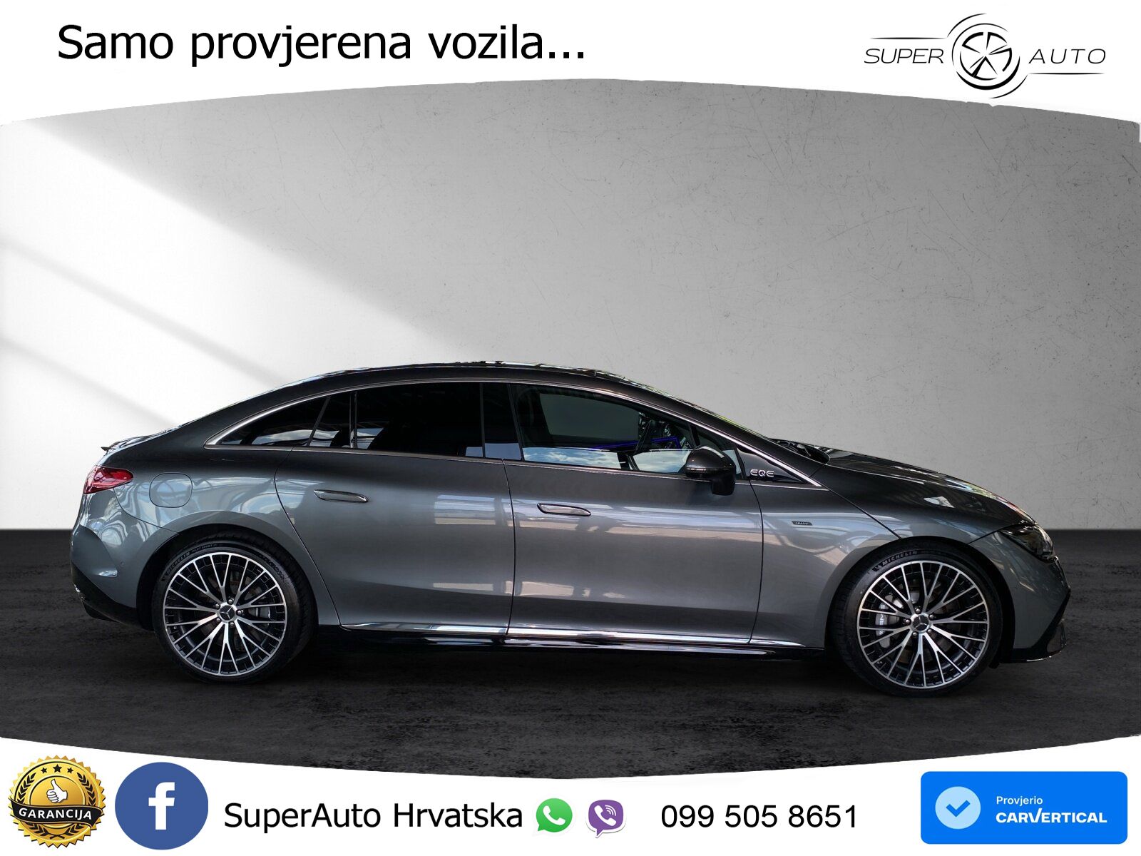 Mercedes EQE AMG 43 100 kWh (476 KS) 4MATIC ZRAČNI+ACC+GR SJED+KAM+PANO