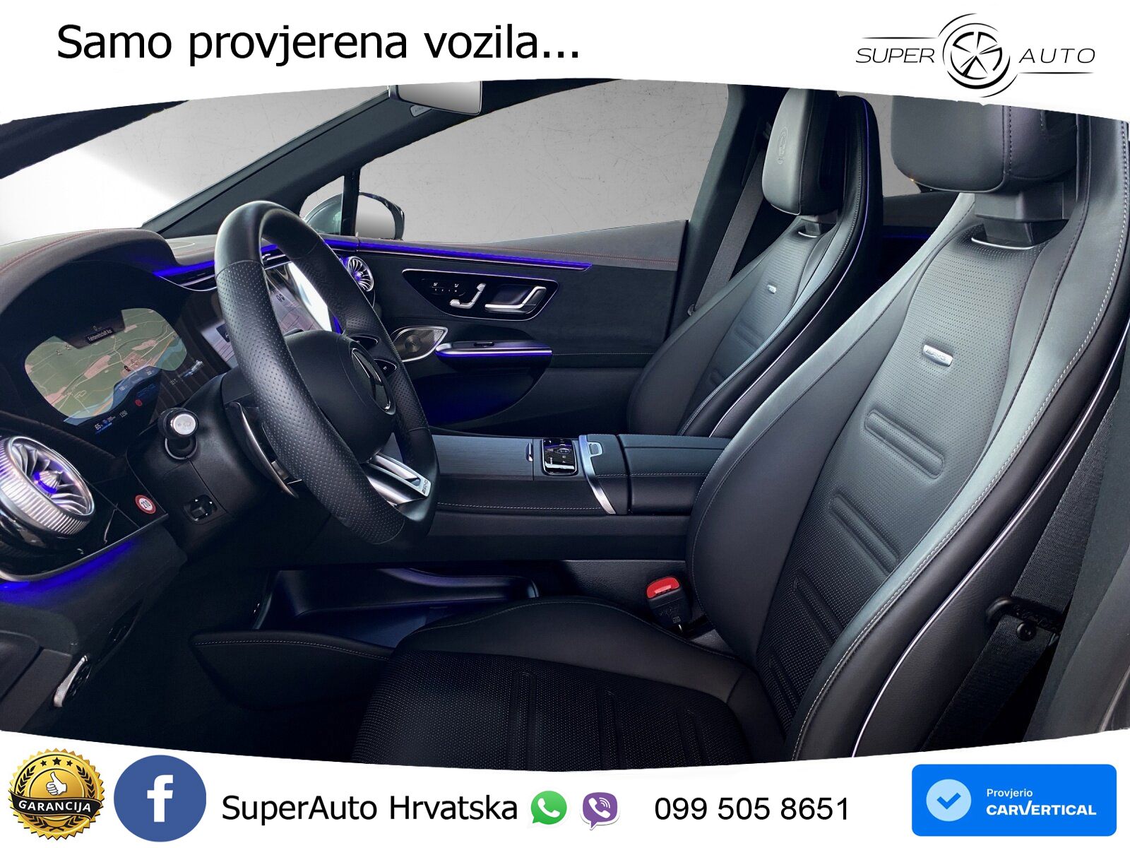 Mercedes EQE AMG 43 100 kWh (476 KS) 4MATIC ZRAČNI+ACC+GR SJED+KAM+PANO