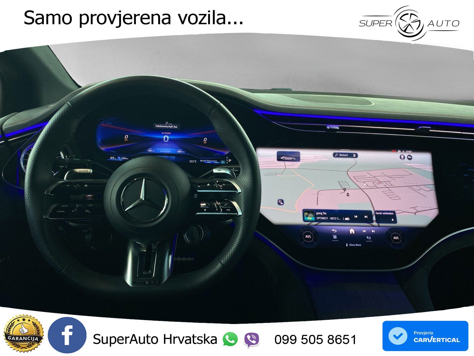 Mercedes EQE AMG 43 100 kWh (476 KS) 4MATIC ZRAČNI+ACC+GR SJED+KAM+PANO