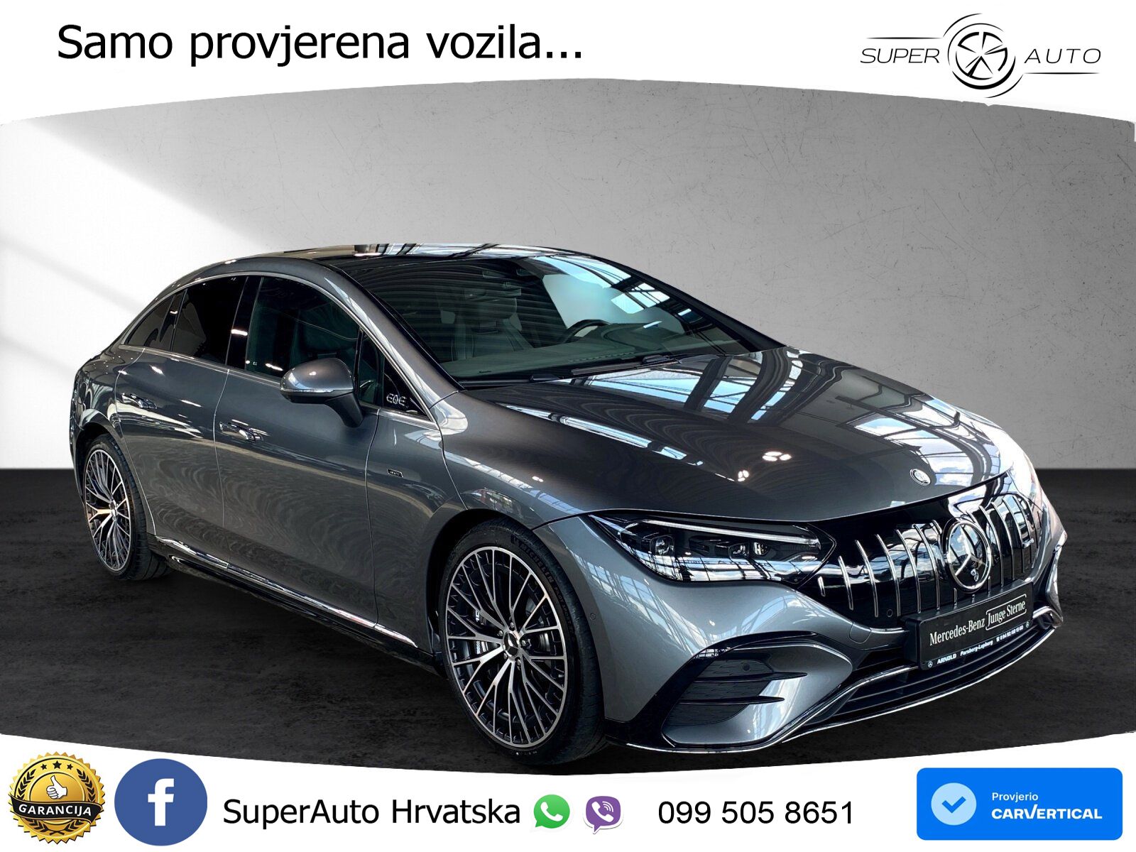 Mercedes EQE AMG 43 100 kWh (476 KS) 4MATIC ZRAČNI+ACC+GR SJED+KAM+PANO