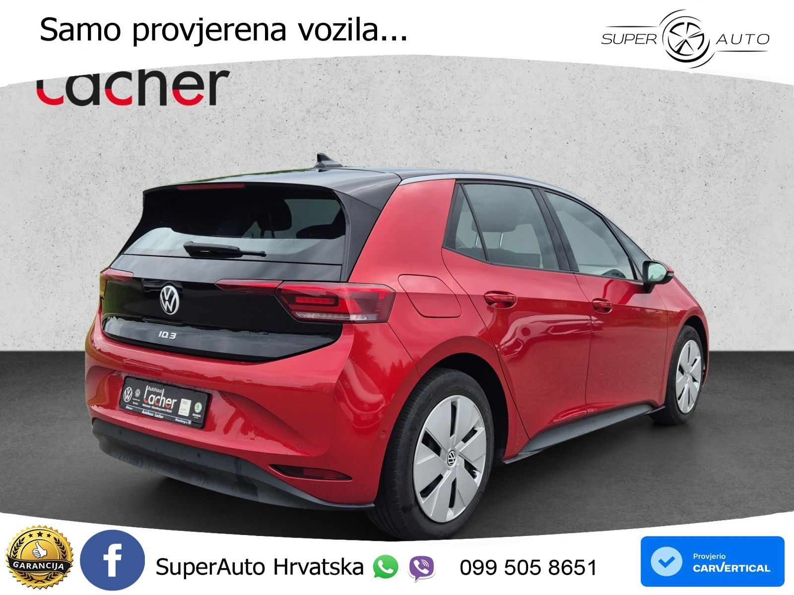 Volkswagen ID.3 Pro 62 kWh (204 KS) LED+GR SJED+ACC