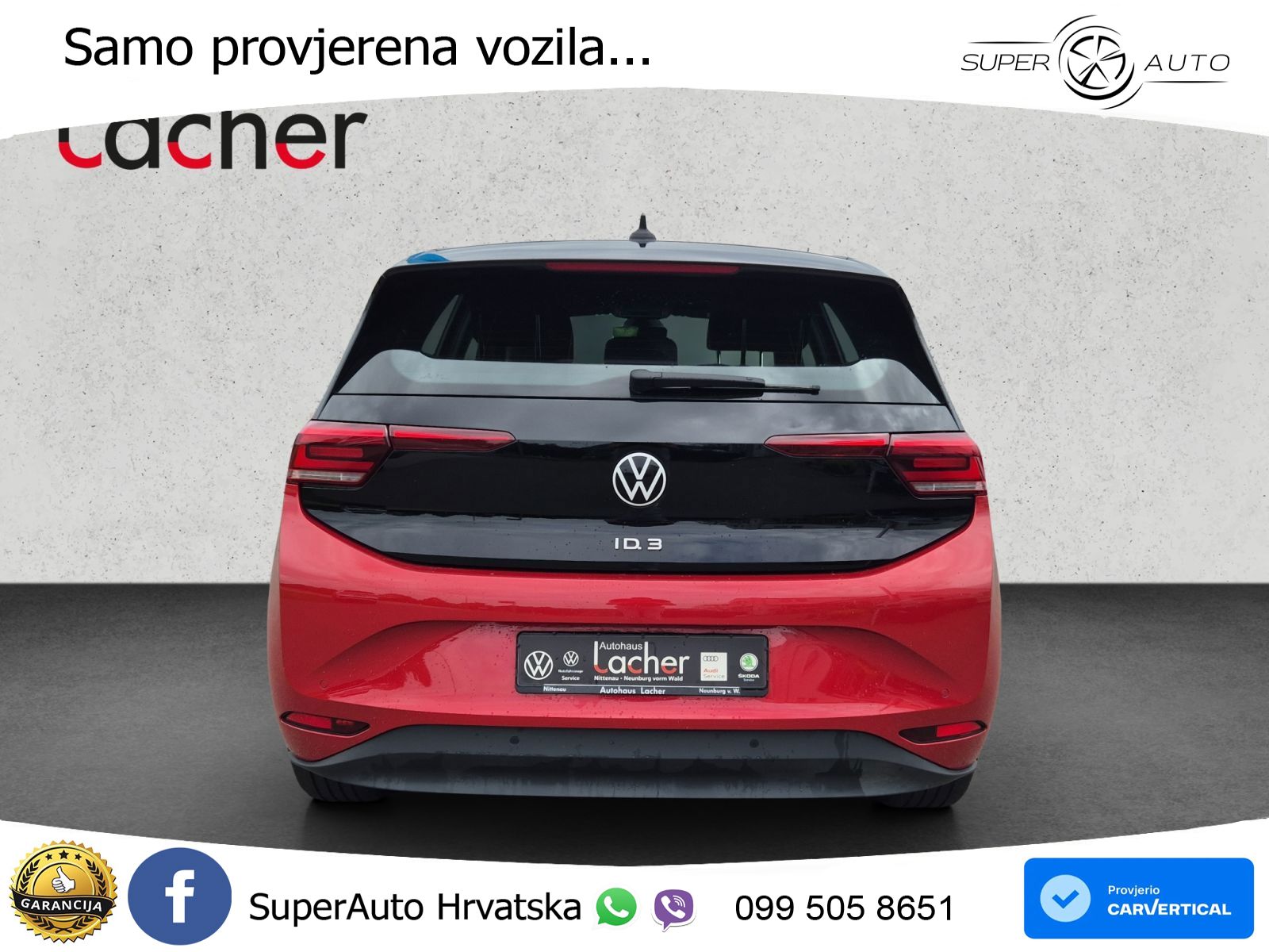 Volkswagen ID.3 Pro 62 kWh (204 KS) LED+GR SJED+ACC