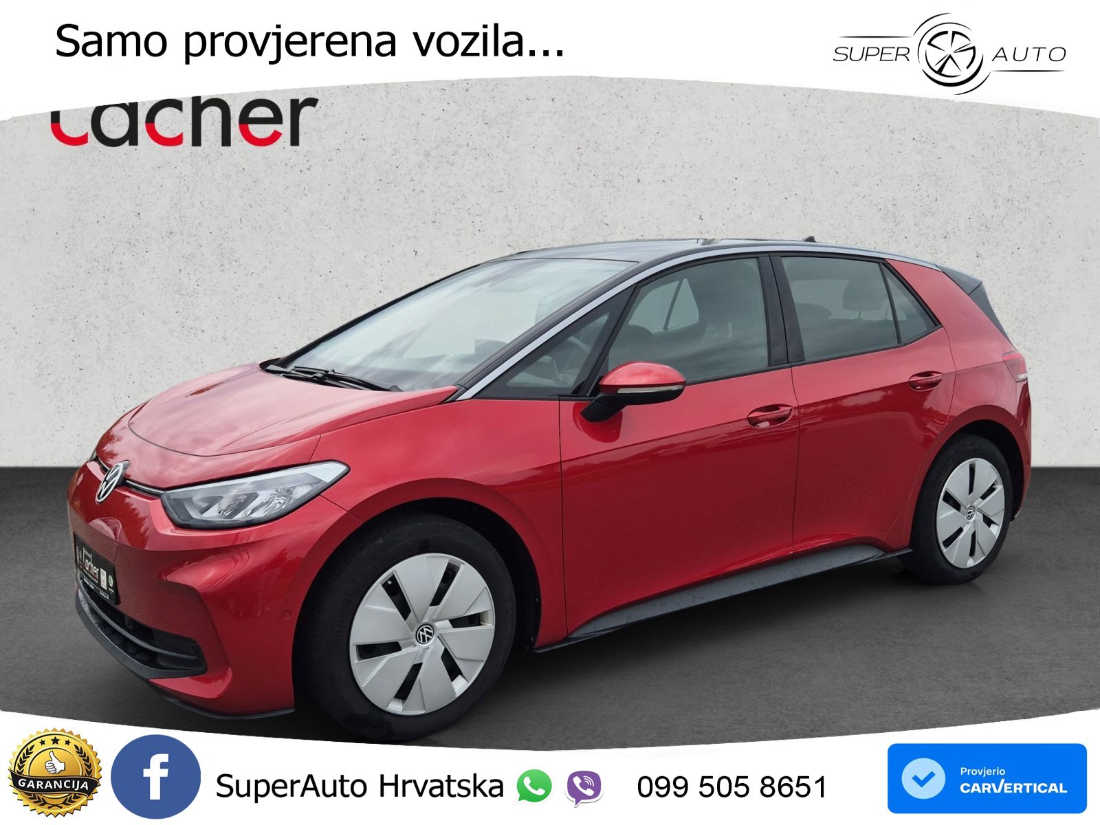 Volkswagen ID.3 Pro 62 kWh (204 KS) LED+GR SJED+ACC