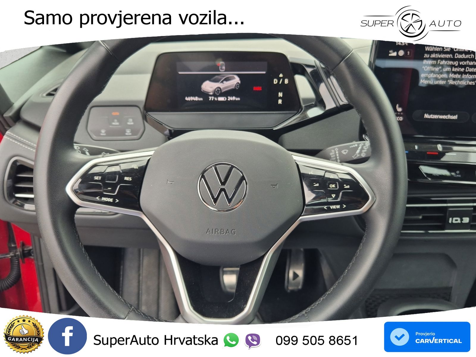 Volkswagen ID.3 Pro 62 kWh (204 KS) LED+GR SJED+ACC