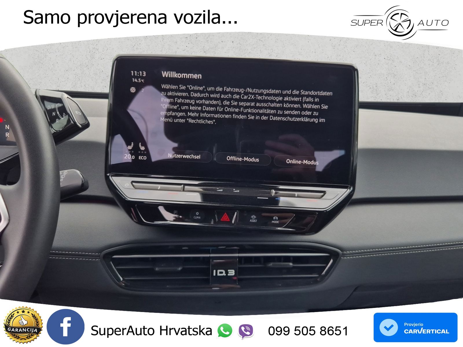 Volkswagen ID.3 Pro 62 kWh (204 KS) LED+GR SJED+ACC