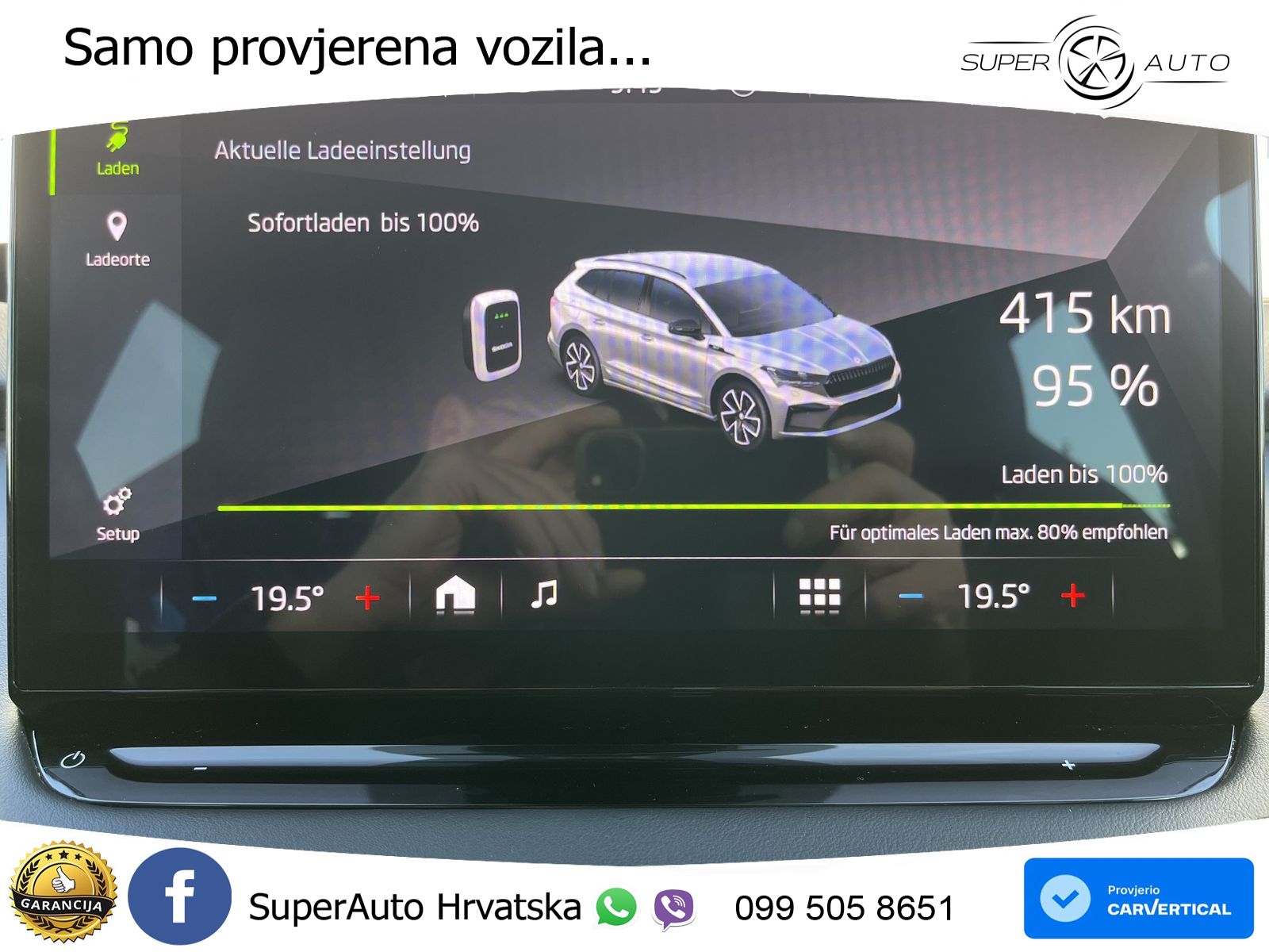 Škoda Enyaq iV 80x 82 kWh (265 KS) AWD SportLine LED+ACC
