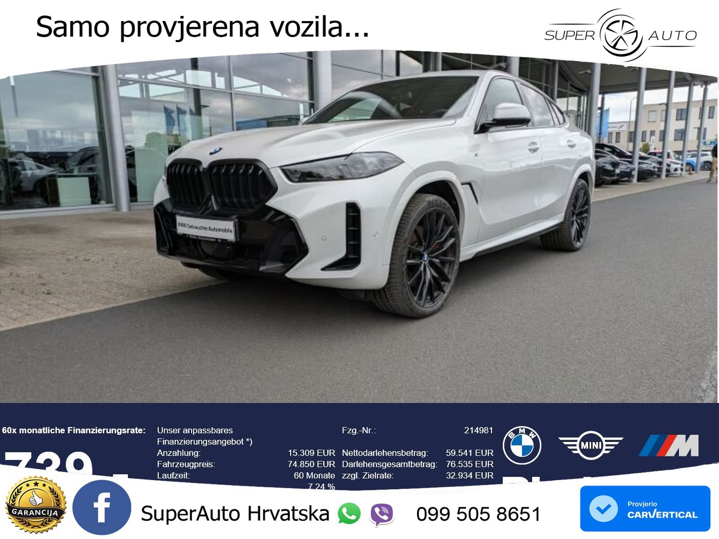 BMW X6 30d (298 KS) xDrive Steptronic M Sport LED+GR SJED+ACC