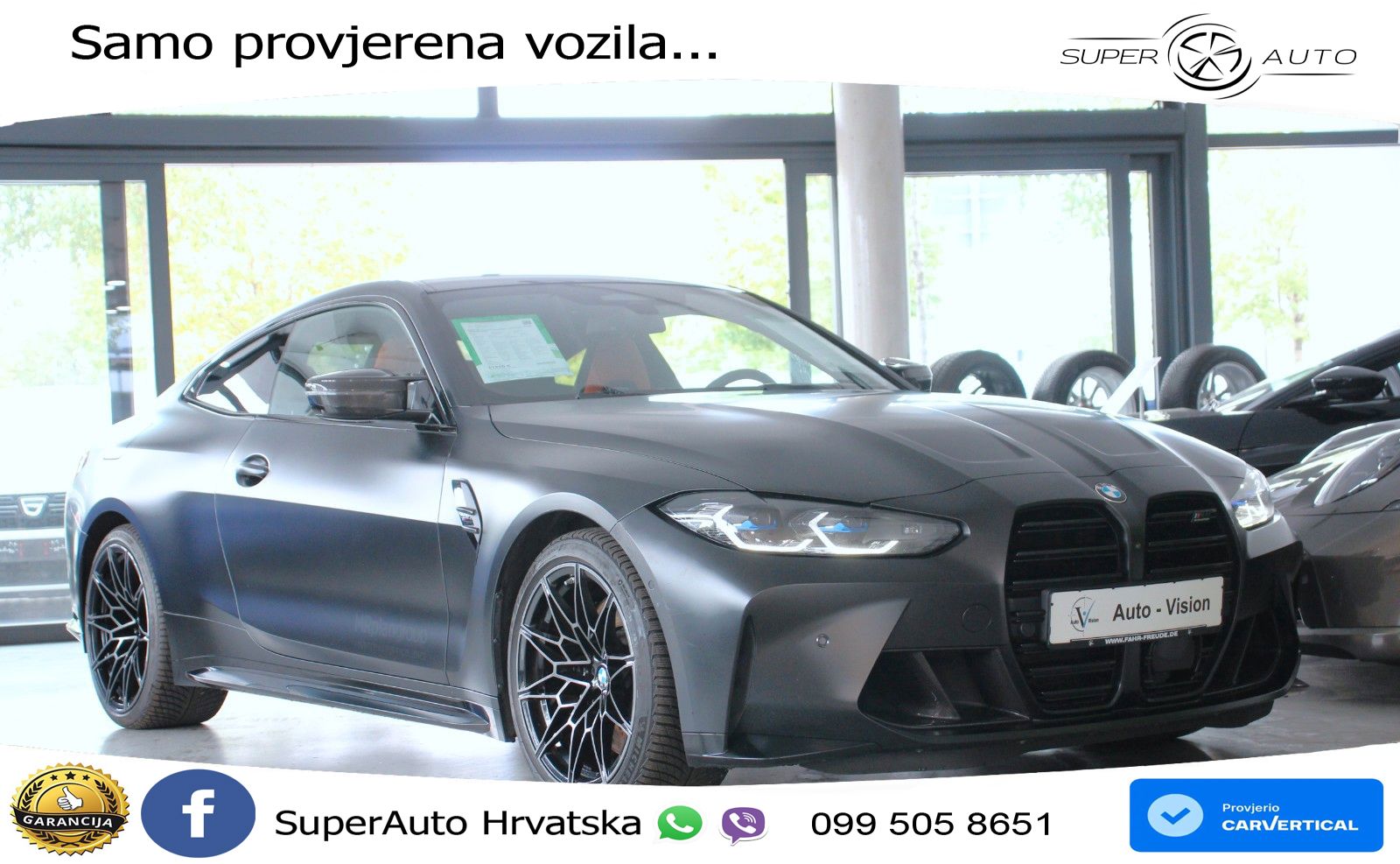BMW M4 Competition 3.0 (510 KS) Steptronic LED+GR SJED+ACC