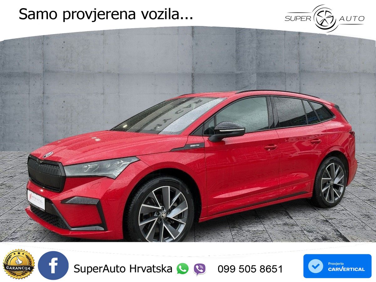 Škoda Enyaq iV 80x 82 kWh (265 KS) AWD SportLine LED+GR SJED+ACC