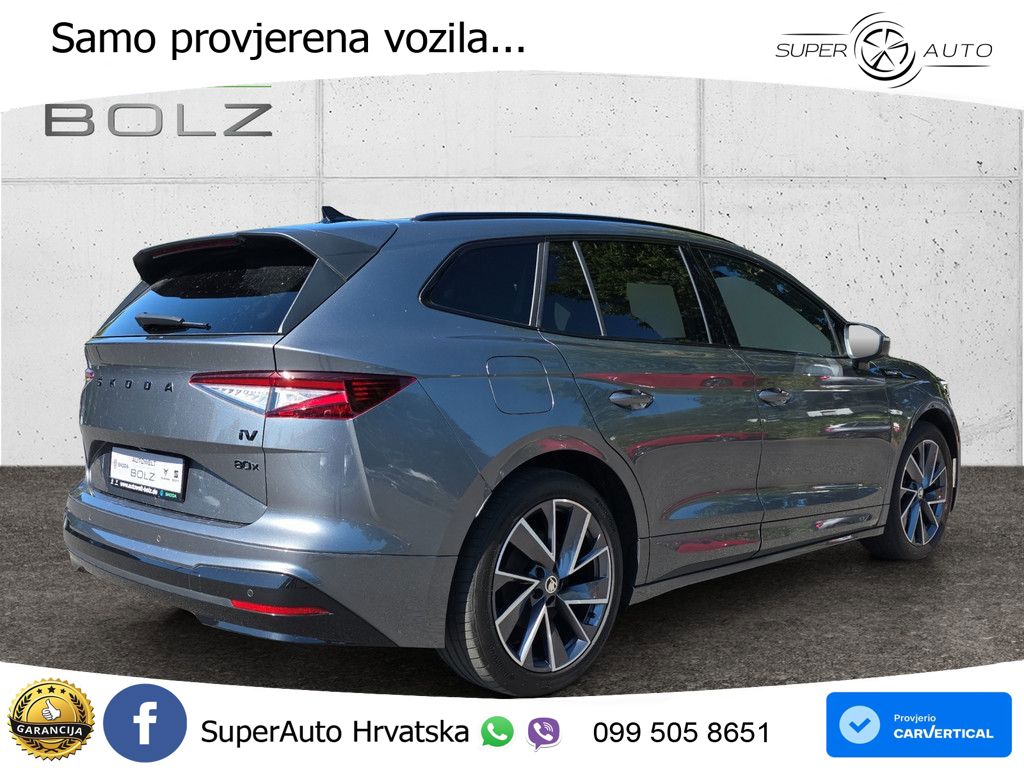 Škoda Enyaq iV 80x 82 kWh (265 KS) AWD SportLine LED+GR SJED+ACC
