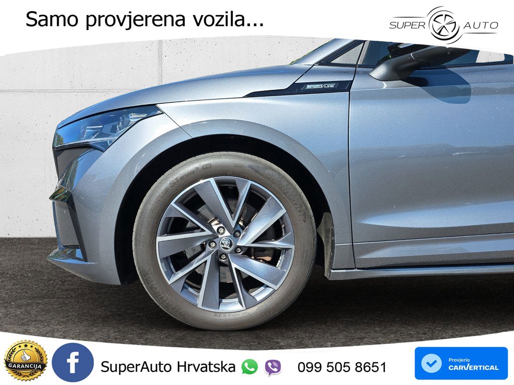Škoda Enyaq iV 80x 82 kWh (265 KS) AWD SportLine LED+GR SJED+ACC