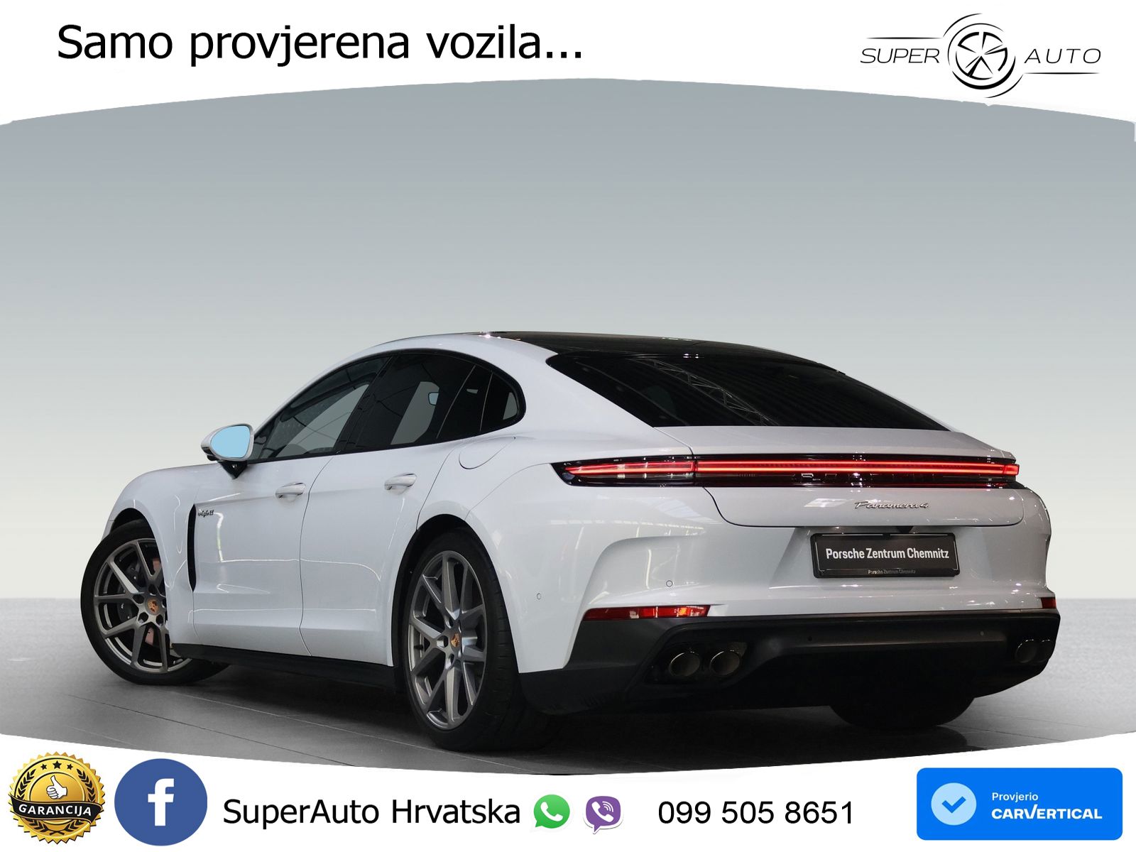 Porsche Panamera 4 2.9 V6 (470 KS) E-Hybrid PDK ACC+HEAD+4xGR SJED+360+PANO