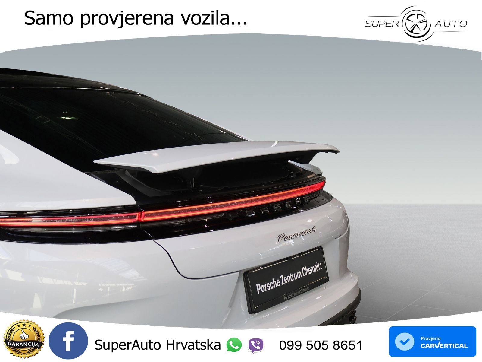 Porsche Panamera 4 2.9 V6 (470 KS) E-Hybrid PDK ACC+HEAD+4xGR SJED+360+PANO