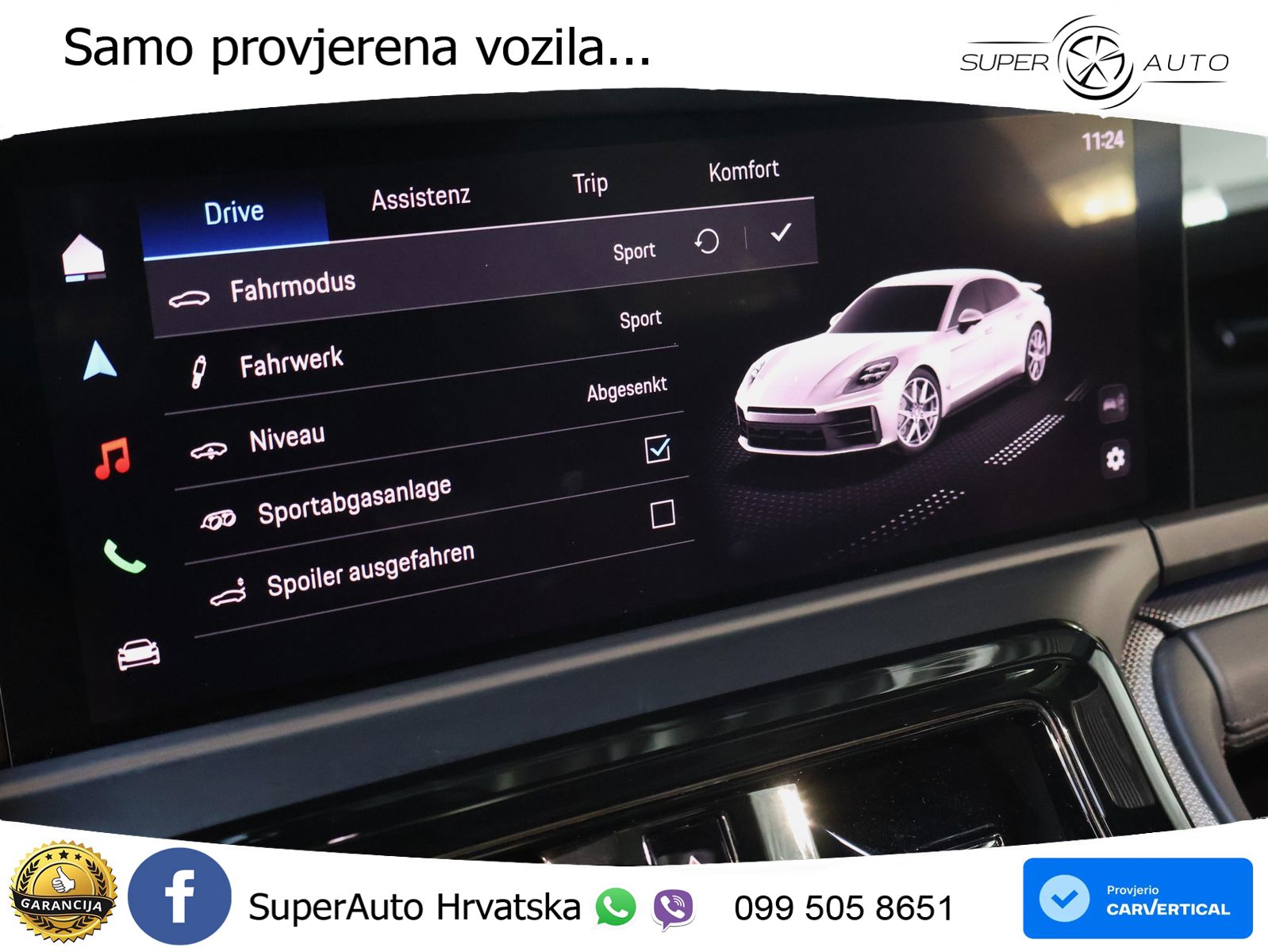 Porsche Panamera 4 2.9 V6 (470 KS) E-Hybrid PDK ACC+HEAD+4xGR SJED+360+PANO
