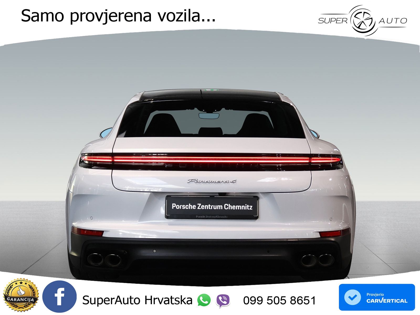 Porsche Panamera 4 2.9 V6 (470 KS) E-Hybrid PDK ACC+HEAD+4xGR SJED+360+PANO