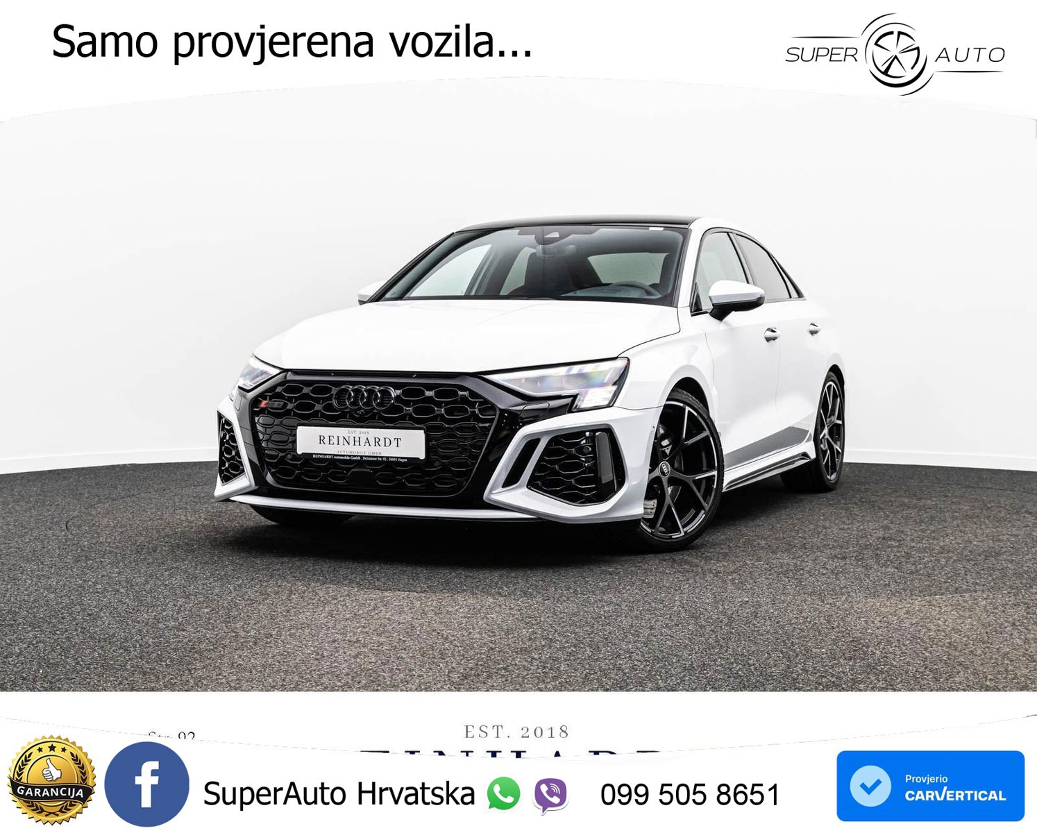 Audi RS3 Sedan 2.5 TFSI (400 KS) quattro S tronic LED+GR SJED+ACC