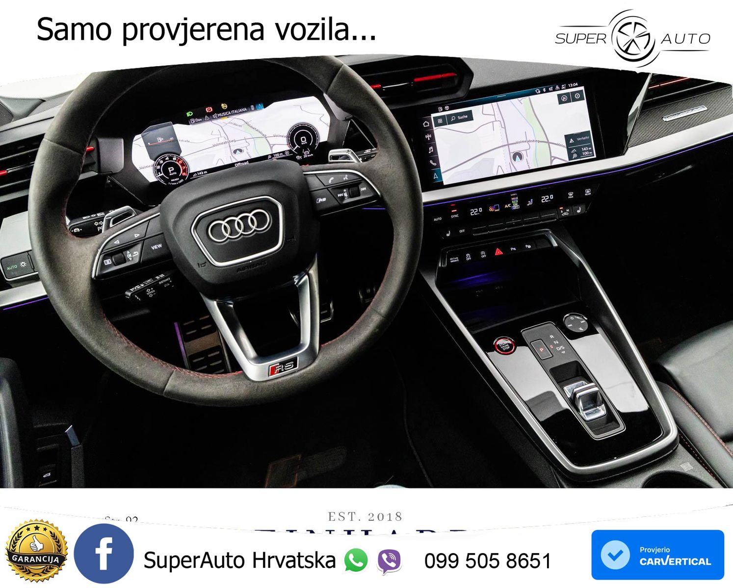 Audi RS3 Sedan 2.5 TFSI (400 KS) quattro S tronic LED+GR SJED+ACC