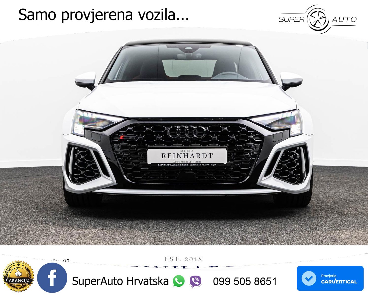 Audi RS3 Sedan 2.5 TFSI (400 KS) quattro S tronic LED+GR SJED+ACC