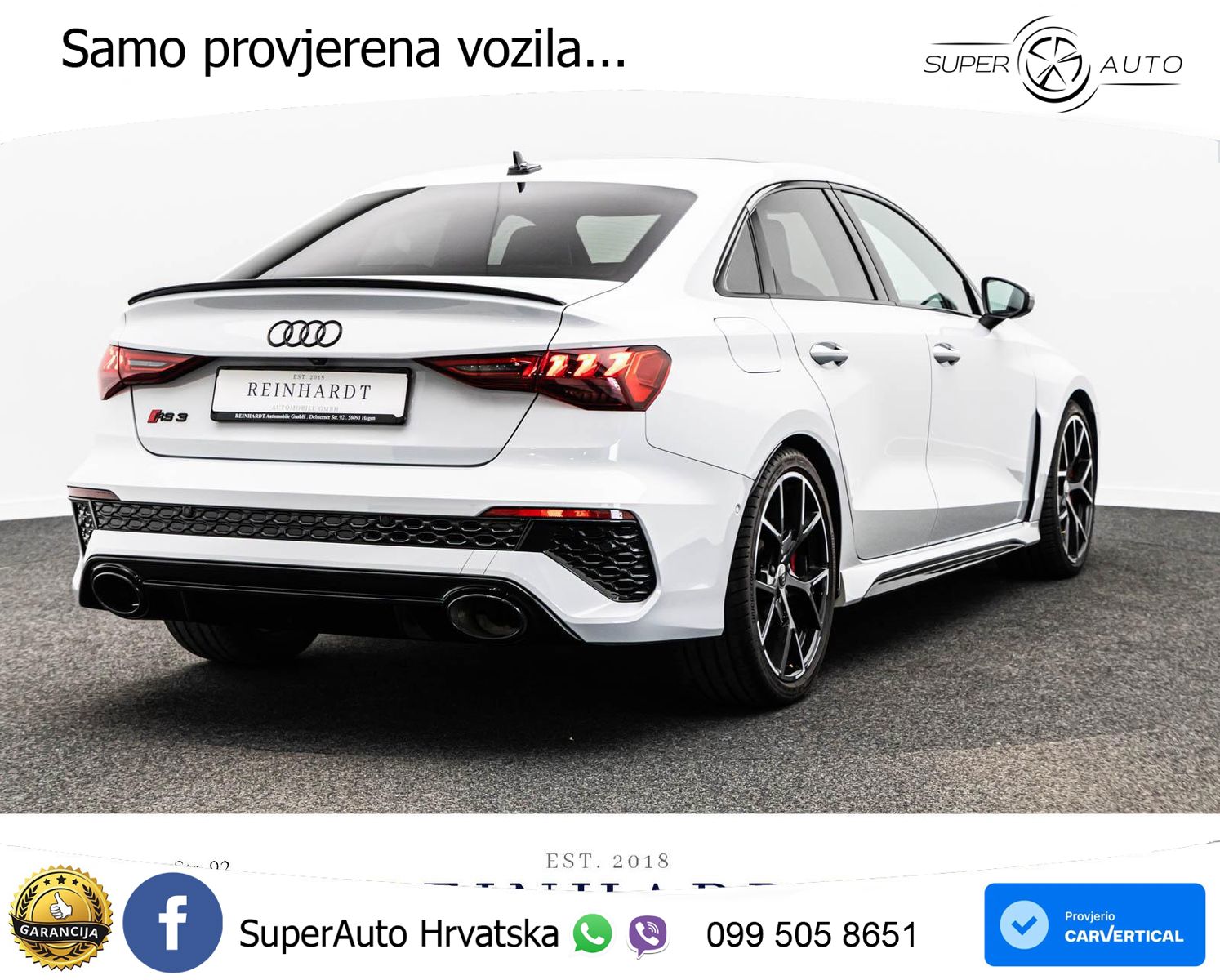 Audi RS3 Sedan 2.5 TFSI (400 KS) quattro S tronic LED+GR SJED+ACC