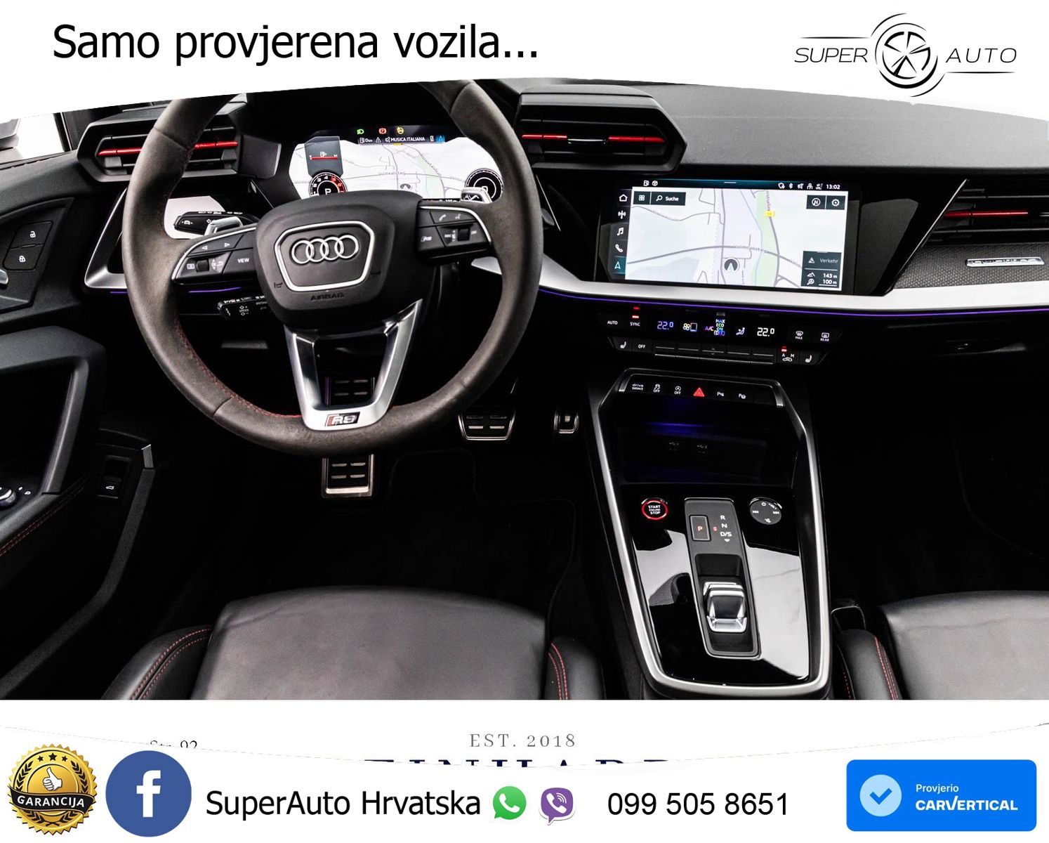 Audi RS3 Sedan 2.5 TFSI (400 KS) quattro S tronic LED+GR SJED+ACC