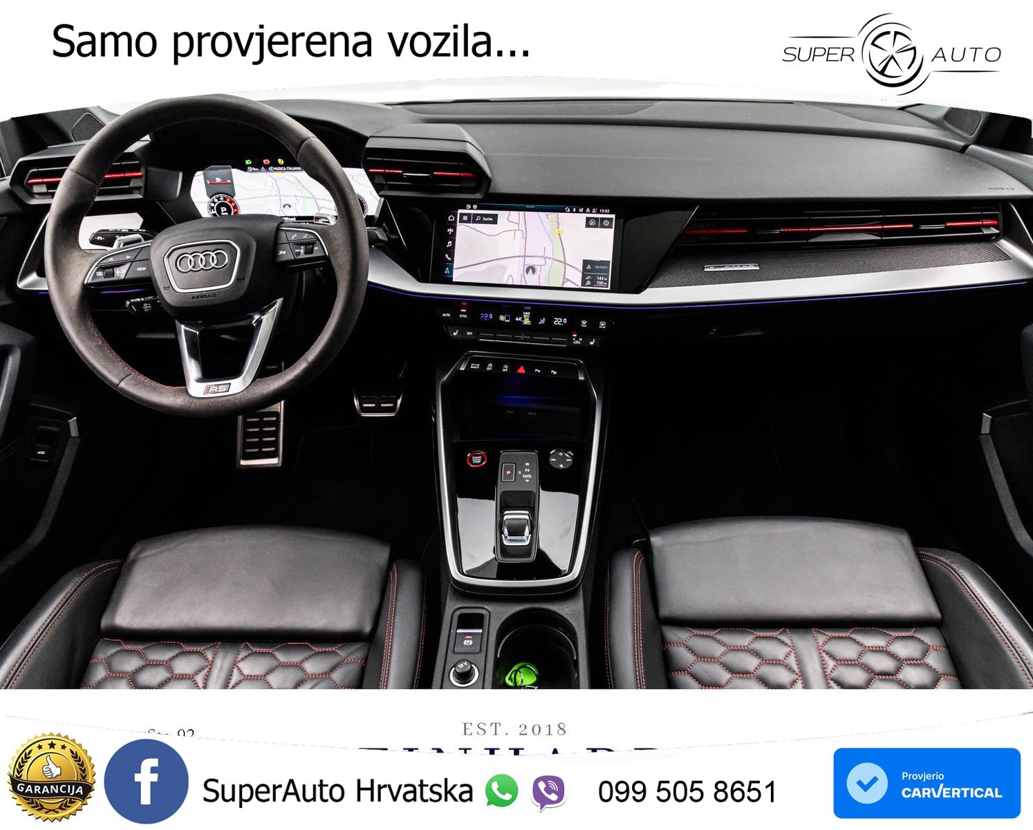 Audi RS3 Sedan 2.5 TFSI (400 KS) quattro S tronic LED+GR SJED+ACC