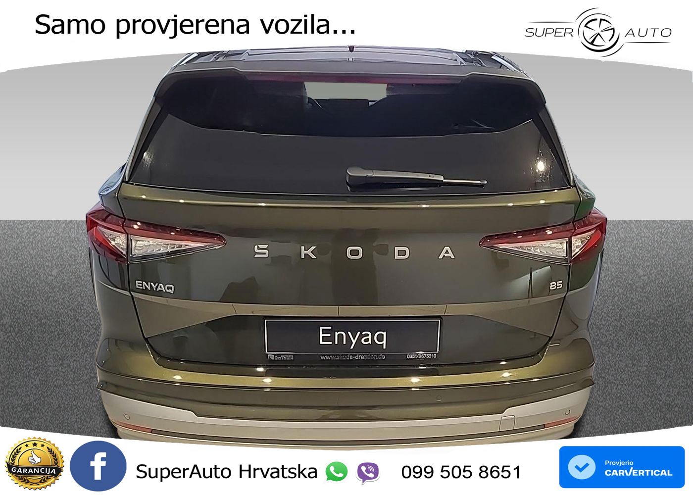 Škoda Enyaq 85 82 kWh (286 KS) LED+GR SJED+ACC