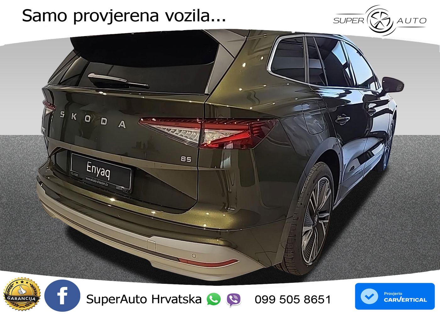 Škoda Enyaq 85 82 kWh (286 KS) LED+GR SJED+ACC