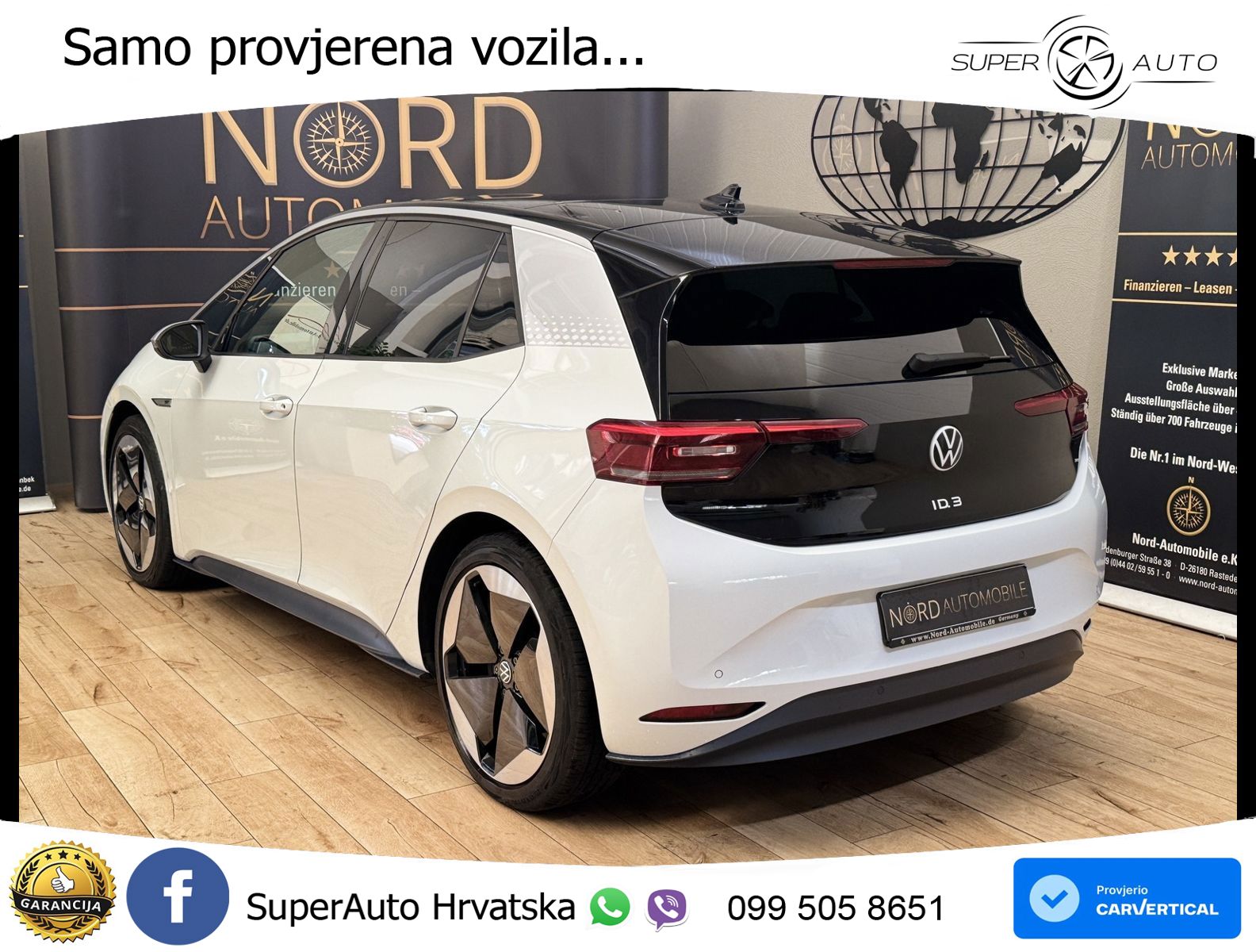 Volkswagen ID.3 Pro Performance 62 kWh (204 KS) LED+GR SJED+ACC