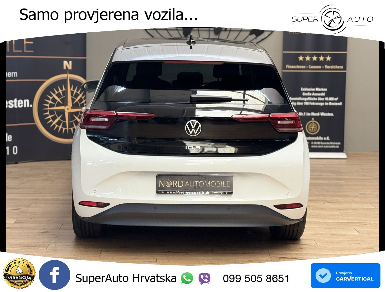 Volkswagen ID.3 Pro Performance 62 kWh (204 KS) LED+GR SJED+ACC