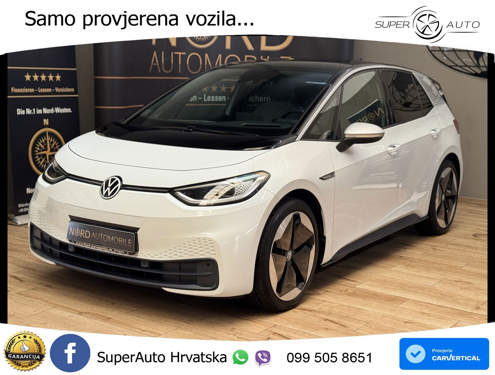 Volkswagen ID.3 Pro Performance 62 kWh (204 KS) LED+GR SJED+ACC