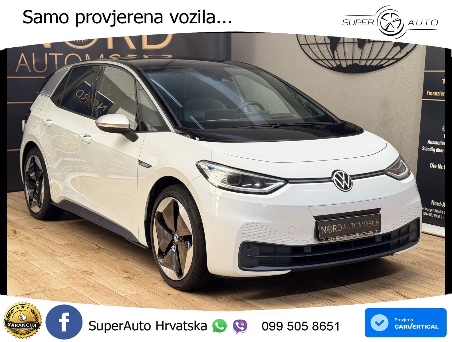 Volkswagen ID.3 Pro Performance 62 kWh (204 KS) LED+GR SJED+ACC