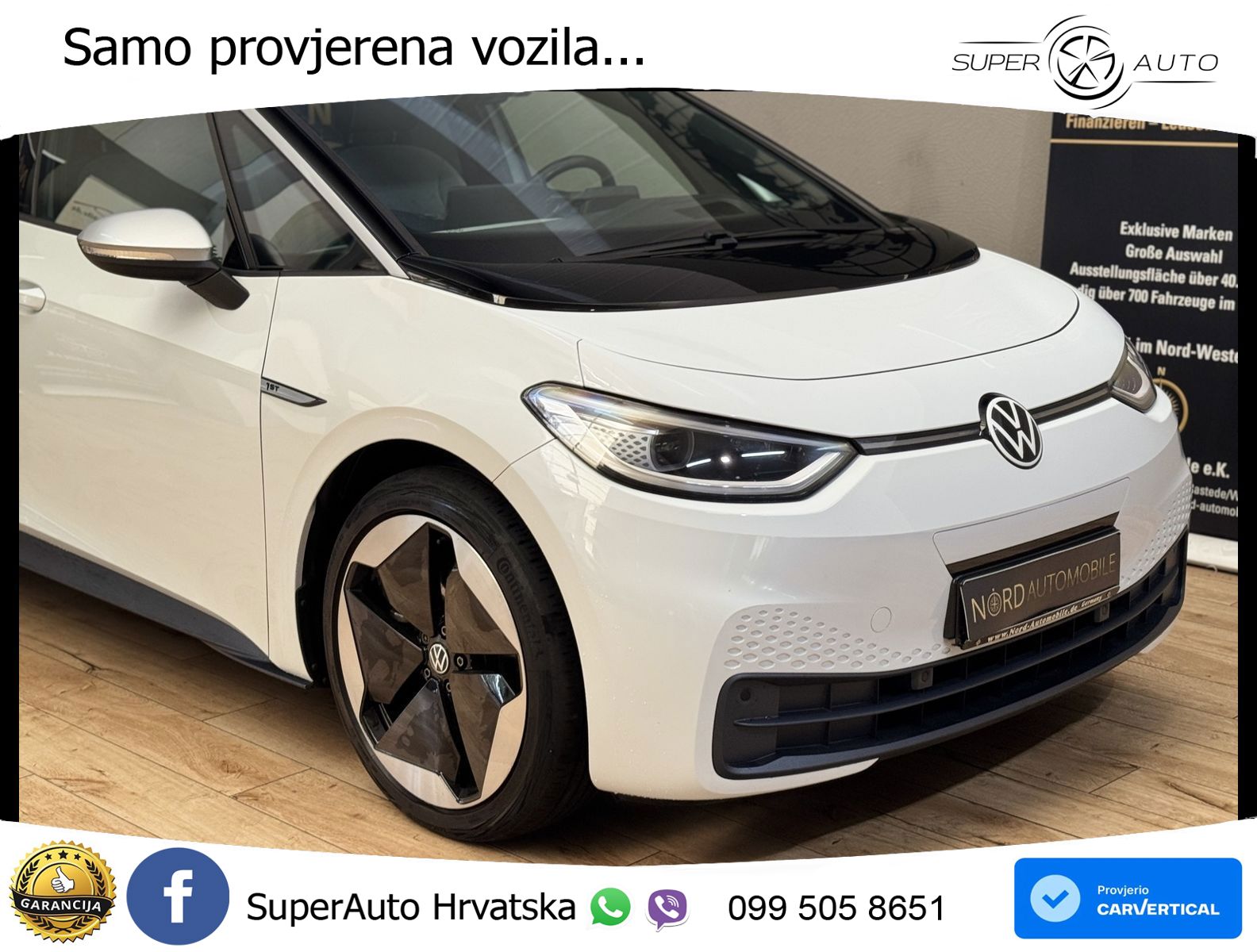 Volkswagen ID.3 Pro Performance 62 kWh (204 KS) LED+GR SJED+ACC