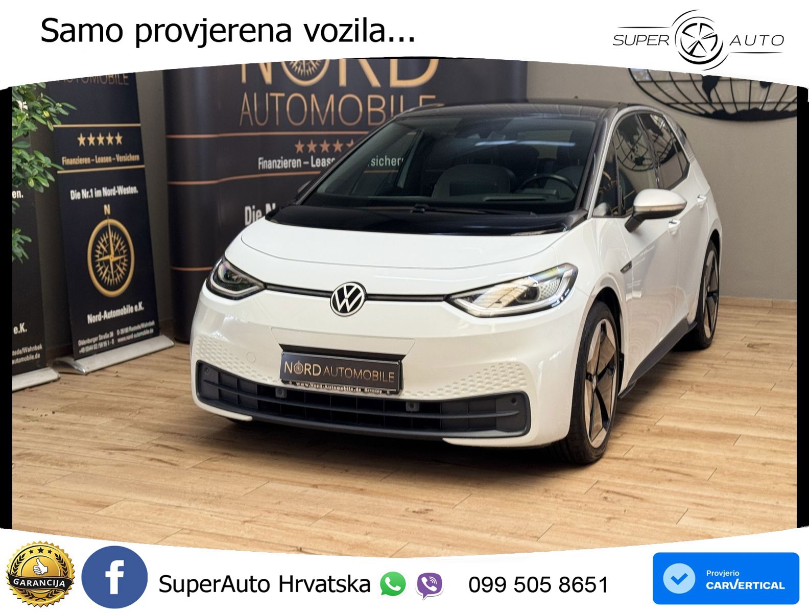 Volkswagen ID.3 Pro Performance 62 kWh (204 KS) LED+GR SJED+ACC