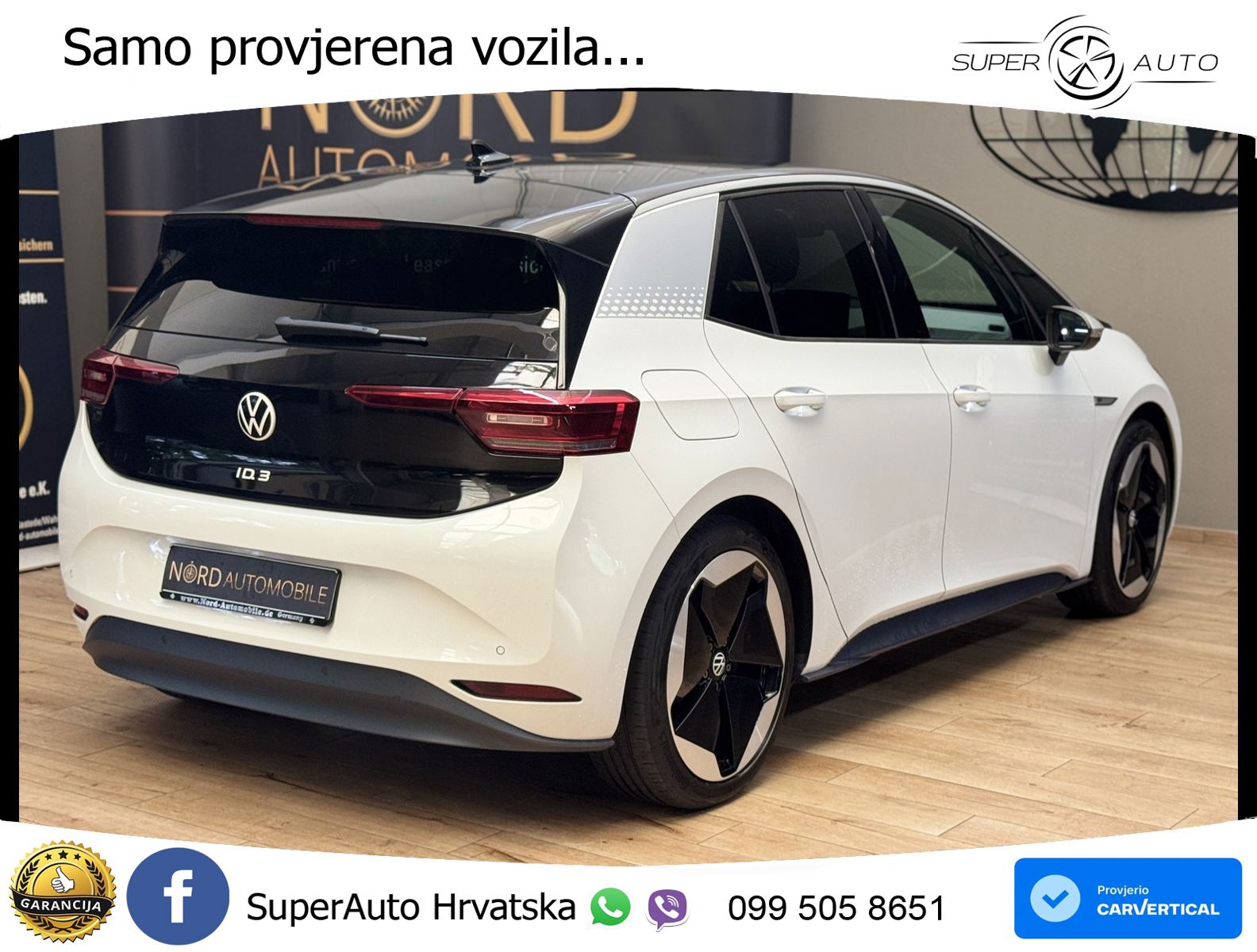 Volkswagen ID.3 Pro Performance 62 kWh (204 KS) LED+GR SJED+ACC