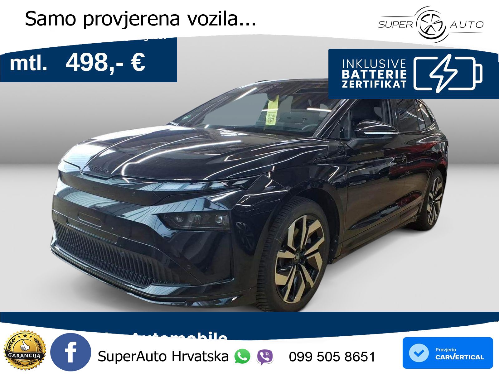 Škoda Enyaq 85 82 kWh (286 KS) SportLine LED+GR SJED+ACC