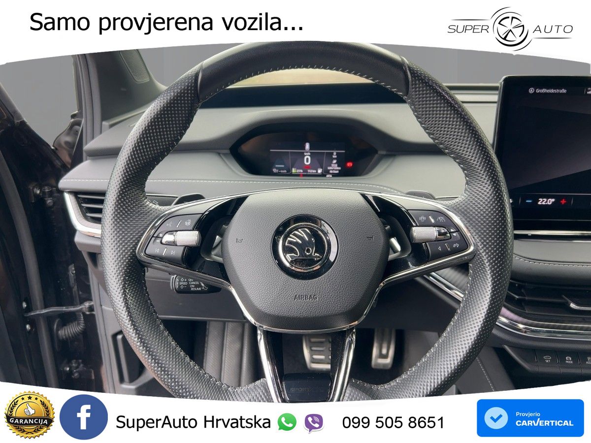 Škoda Enyaq iV 80 82 kWh (204 KS) SportLine LED+GR SJED+ACC
