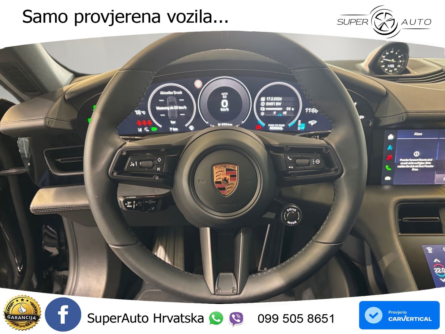 Porsche Taycan Sport Turismo 4S 105 kWh (598 KS)