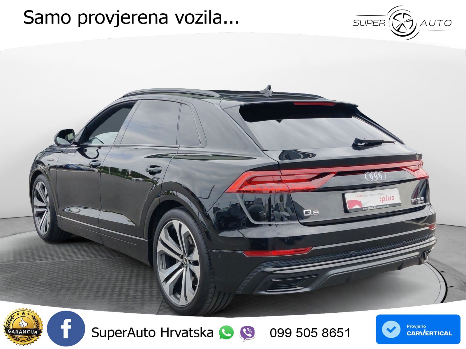 Audi Q8 55 TFSI V6 (340 KS) quattro Tiptronic S line LED+GR SJED+ACC