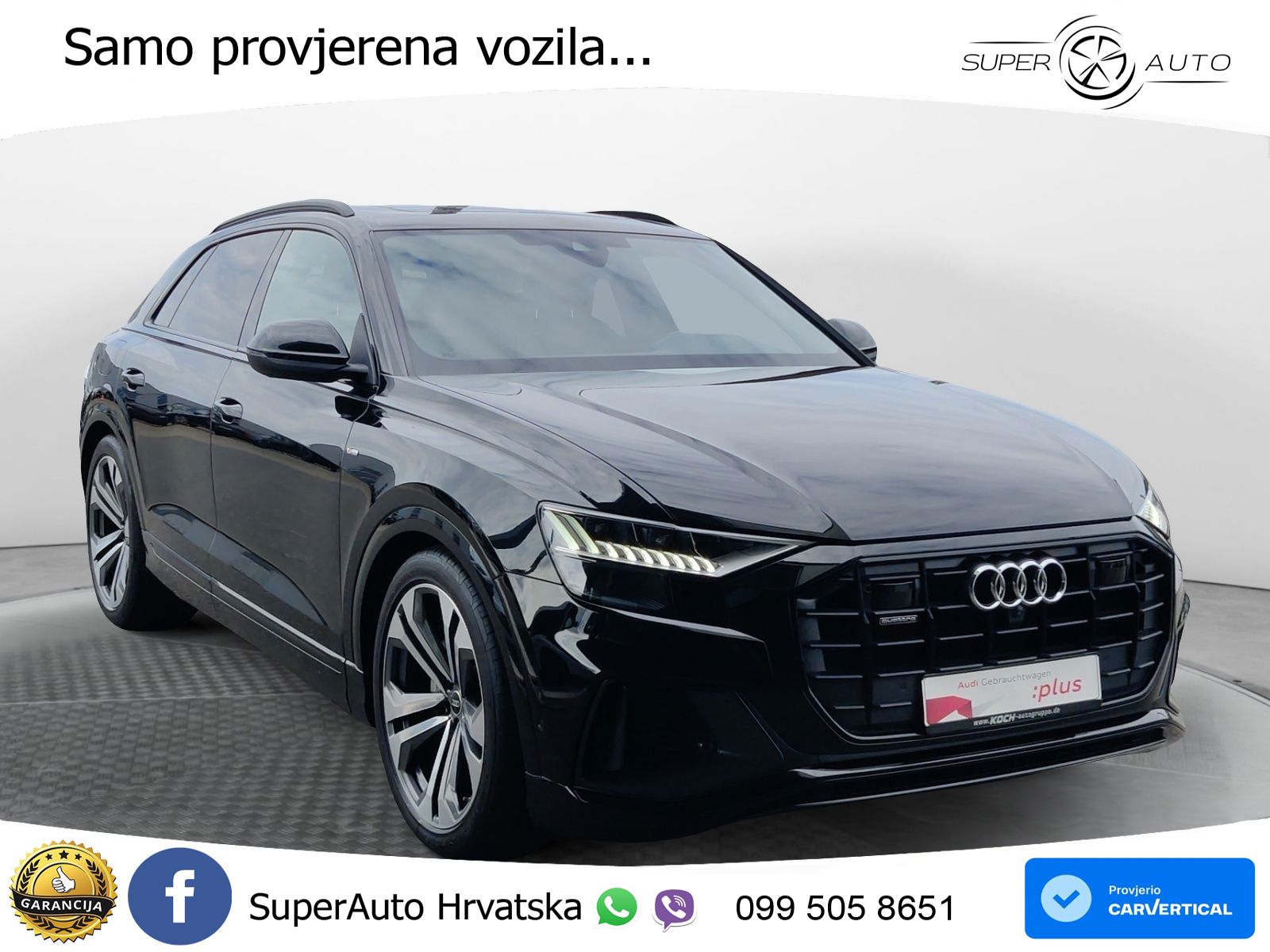 Audi Q8 55 TFSI V6 (340 KS) quattro Tiptronic S line LED+GR SJED+ACC