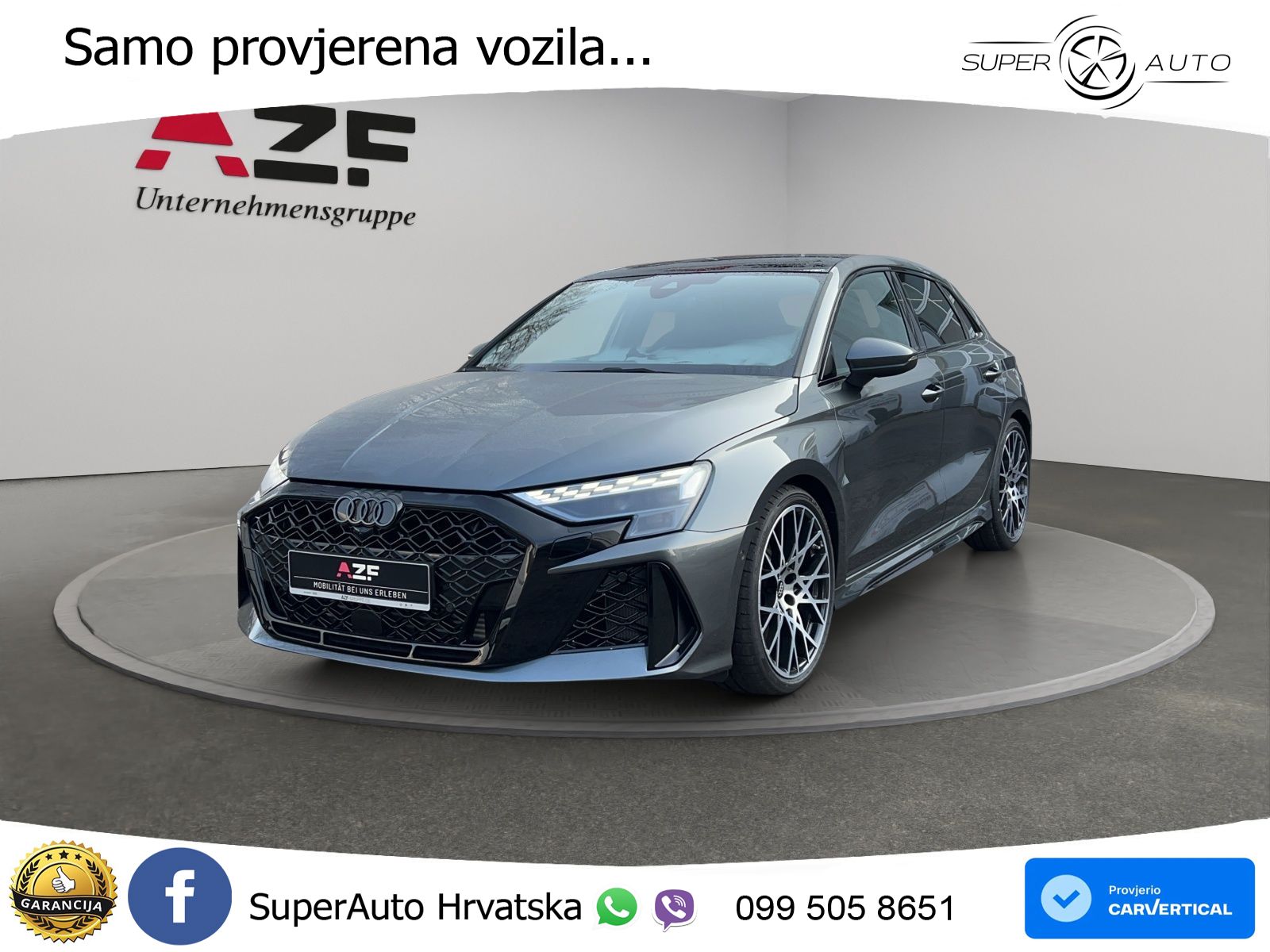 Audi RS3 Sedan 2.5 TFSI (400 KS) quattro S tronic LED+GR SJED+ACC